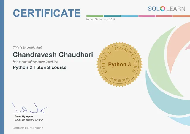 Python 3 Tutorial (SoloLearn)